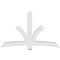Ekena Millwork Davenport Architectural Grade PVC Gable Bracket, 84"W x 52 1/2"H x 6"D x 6"F, 15/12 Pitch GBP084X53X0606DAV00 - alternate 4
